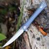 Artisan ATZ1805GBUS S Waistline, 4" S35VN Plain Blade, Blue Titanium Handle