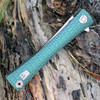 Artisan ATZ1805GGNM S Waistline, 4" M390 Plain Blade, Green Titanium Handle