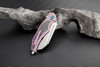 Artisan Apache ATZ1813GRES, 3.82" S35VN Plain Blade, Rose Titanium/Carbon Fiber Handle