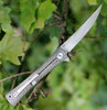 Artisan ATZ1805GGYM S Waistline, 4" M390 Plain Blade, Gray Titanium Handle