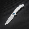 Artisan Small Tradition ATZ1702GSST, 3.27" S35VN Plain Blade, Satin TC4 Titanium Handle