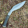 Condor K-Tact Kukri Knife, 9.5" Satin 1075HC Blade, Green Canvas Micarta Handle, OD Green Kydex Belt Sheath