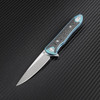 Artisan ATZ1707GSGN Small Shark, 3.15" S35VN Plain Blade, Green Titanium TC4 Handle