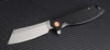 Artisan Tomahawk  ATZ1815PSBKF, 2.36" D2 Steel Tanto Blade, Black G10 Handle