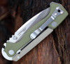 COLD STEEL AD-15 58SQ, 3/2"S35VN BLADE, OD GREEN G-10/6061 ALUMINUM BILLET HANDLE