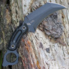 CRKT Du Hoc (CR2630) 5.10" SK-5 Black Powder Coated Karambit Plain Blade, Black G-10 Handle, Black Glass Reinforced Nylon Belt Sheath