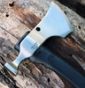 5160 carbon steel bearded axe head with hammer poll