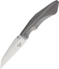 V Nives 30046 Ti-Sportster, 3.75" 154CM Plain Blade, Gray Titanium Handle