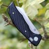 Artisan Falcon ATZ1809PBBK, 3.94" D2 Plain Blade, Black Aluminum/G-10 Handle