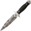 Browning Wihongi Signature Dagger, 6" Satin 7Cr17MoV Blade, Black Grooved G10 Handle