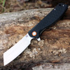 Artisan Tomahawk ATZ1815PBKF, 3.75" D2 Plain Blade, Flat Black G-10 Handle