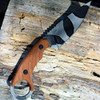 Tops Knives, C.U.T. 4.0 Camo Combat Utility Tool, Joshua Swanagon Karambit Style Fixed Blade