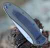 Kershaw Scallion Assisted Opening Knife (1620OL)- 2.40" Stonewashed 420HC Drop Point Blade, OD Green Aluminum Handle