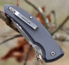 Hogue Microswitch (HO24112) 2.75" CPM-154 Stonewashed Drop Point Plain Blade, Gray Anodized Aluminum Handle