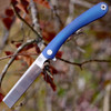 Artisan Orthodox ATZ1817GBUM, 3.75" M390 Satin Blade, Blue Titanium Handle