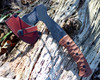 ESEE-Gibson Axe Fixed Blade Axe (ESEE-GIBSON-AXE)- 4.50" Black Oxide Axe Head, Sculpted Micarta Handle