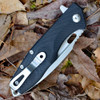 Boker Plus Mini Caracal (01BO756) 3.15" D2 Stonewashed Drop Point Plain Blade, Black G-10 Handle