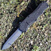 Hogue Exploit OTF (HO34040) 3.5" CPM S30V Stonewashed Tanto Plain Blade, Black Anodized Aluminum Handle