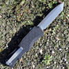 Hogue Exploit OTF (HO34040) 3.5" CPM S30V Stonewashed Tanto Plain Blade, Black Anodized Aluminum Handle