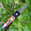 Pro-Tech Godson Custom Automatic Maple Burl (3.15" Chad Nichlos Ladder Damascus) 706-DAM-Ladder