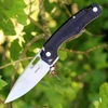 Boker Plus Warbird 01BO754 profile view showing 3.75 inch D2 stonewashed drop point blade and slim black G-10 handle with flush flipper.