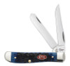 Case 7321 Mini Trapper, Jigged Navy Blue Bone (6207 SS)