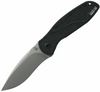 Kershaw Blur Assisted Opening Knife (1670S30V)- 3.40" Stonewashed CPM-S30V Drop Point Blade, Black Aluminum Handle