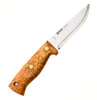 Helle Temagami - 4.33 in. 14C28N Stainless Steel Drop Point Blade, Curly Birch Handle