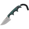 CRKT Minimalist Bowie (CR2387) 2.13" 5Cr15MoV Bead Blasted Bowie Plain Blade, Green Micarta Handle, Black Thermoplastic Sheath