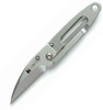 CRKT Delilah's P.E.C.K. (CR5520) 1.70" 3Cr13MoV Bead Blasted Wharncliffe Plain Blade, Silver Stainless Steel Handle