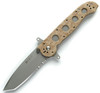 CRKT M16 Special Forces (CR14ZSF) 3.99" AUS-8 Bead Blasted Tanto Partially Serrated Blade, Tan Camo Glass Reinforced Nylon Handle