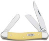 Case 035 Medium Stockman, Yellow Synthetic Handle CS (3318 CS)