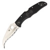 Spyderco C12SBK2 Matriarch 2, 3.55" VG-10 Serrated Blade, FRN Handle