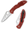 Spyderco Delica 4 Trainer - Red FRN (2.75" Satin AUS 6) C11TR