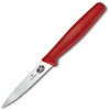 Forschner 3 1/4" Paring Spear Point Wavy Edge Blade, Small Red Polypropylene Handle