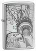 Zippo Z20895 Lighter Something Patriotic Emblem, Brushed Chrome