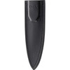 CRKT Shrill (CR2075) 4.75" 8Cr13MoV Titanium Coated Double Edge Spear Point Plain Blade, Black and Gray Micarta Handle, Black Leather Belt Sheath