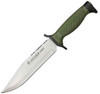 Aitor 16047 Bowie NATO Belt knife, 7.25" SS Plain Blade, OD Green Polymer Handle, OD Green Nylon Sheath