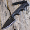 CRKT Minimalist (CR2384K) 2.16" 5Cr15MoV Blackwashed Drop Point Plain Blade, Black G-10 Handle, Black Thermoplastic Sheath