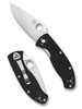 Spyderco TenaciousÂ® Folding Knife 3-3/8" Satin Plain Blade, Black G10 Handles, Liner Lock - C122GP