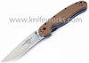 Ontario Rat Folder, Satin Blade, Coyote Brown, Combo Edge