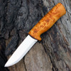Helle Eggen, Triple Laminated Stainless Steel, Curly Birch Handle