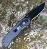 Ontario Rat Folder, Black Blade, Black Handle, PlainEdge