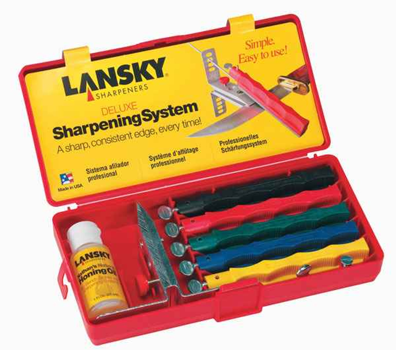 How to sharpen a Knife Using the Lansky Sharpening System 