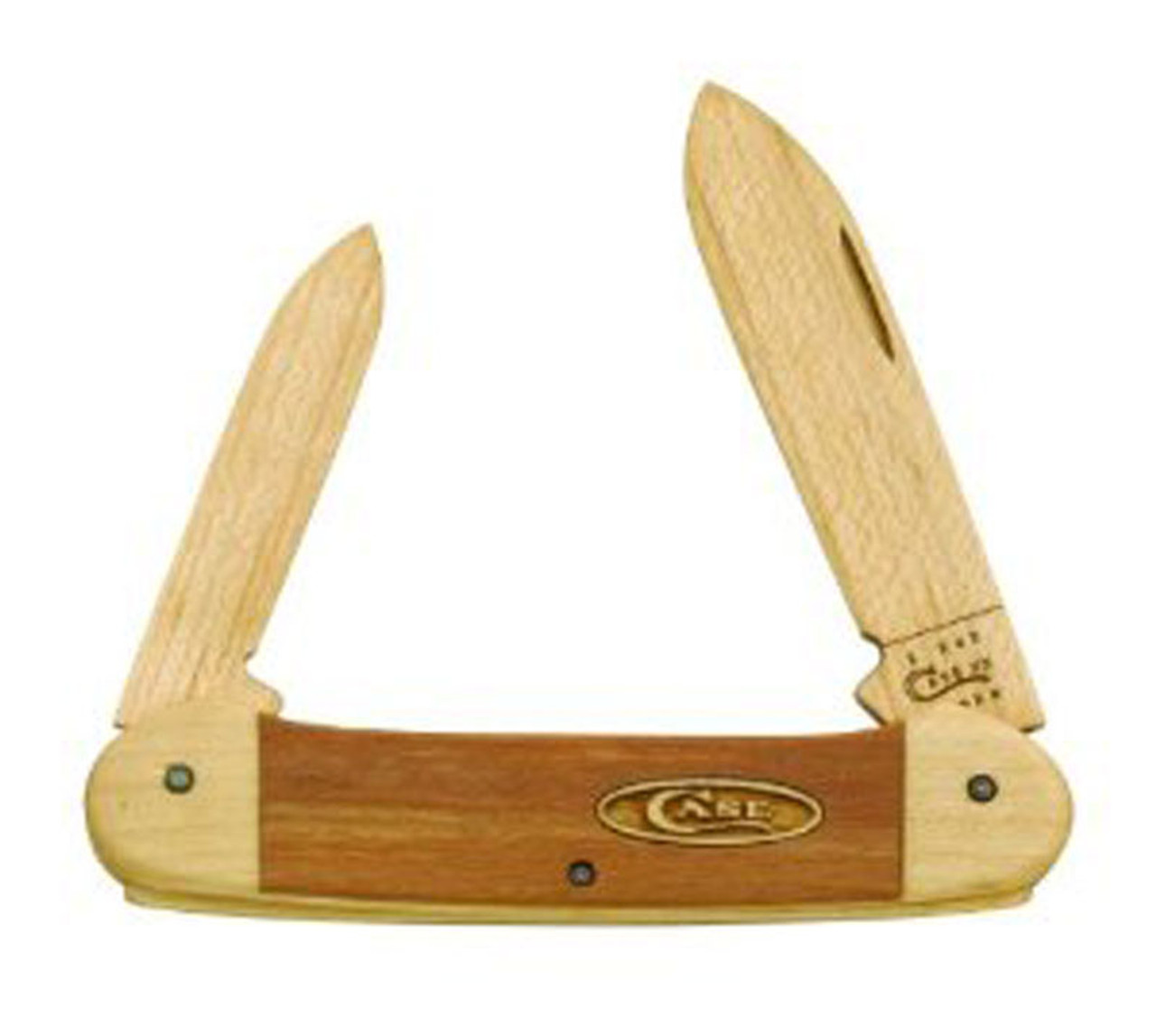 Case 12131W Canoe, Wooden Knife Kit