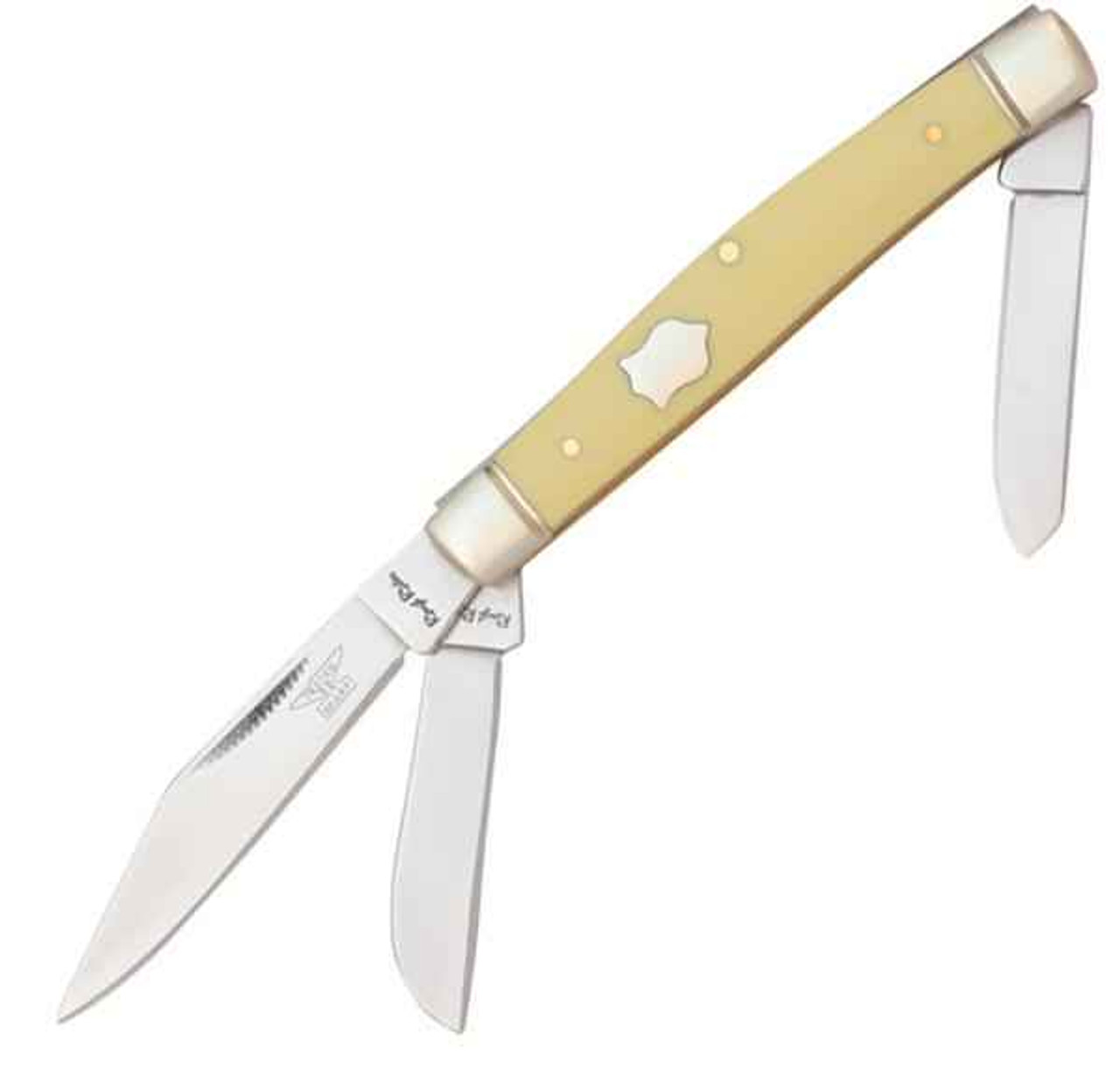 Rough Ryder Stockman RR602, Yellow Synthetic Handle