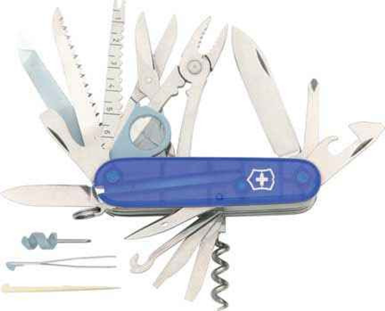 Victorinox Swiss Champ, Sapphire Blue Translucent Handles