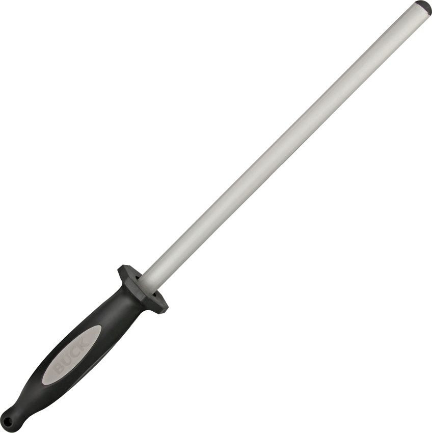 Buck EdgeTek Dual Steel Diamond Sharpening Rod – 10" Medium Grit 97081
