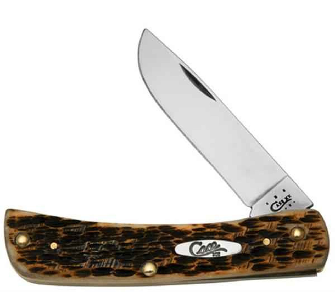 Case 245 Sod Buster Jr., Amber Bone SS (6137 SS)