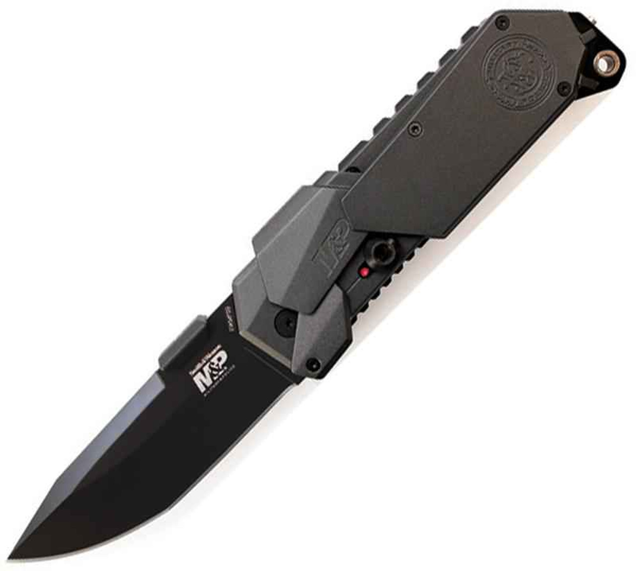 Smith & Wesson Military & Police M.A.G.I.C. Assisted Opening Knife 3 1/2 in. Plain Edge Clip Point Blade Aluminum Handle